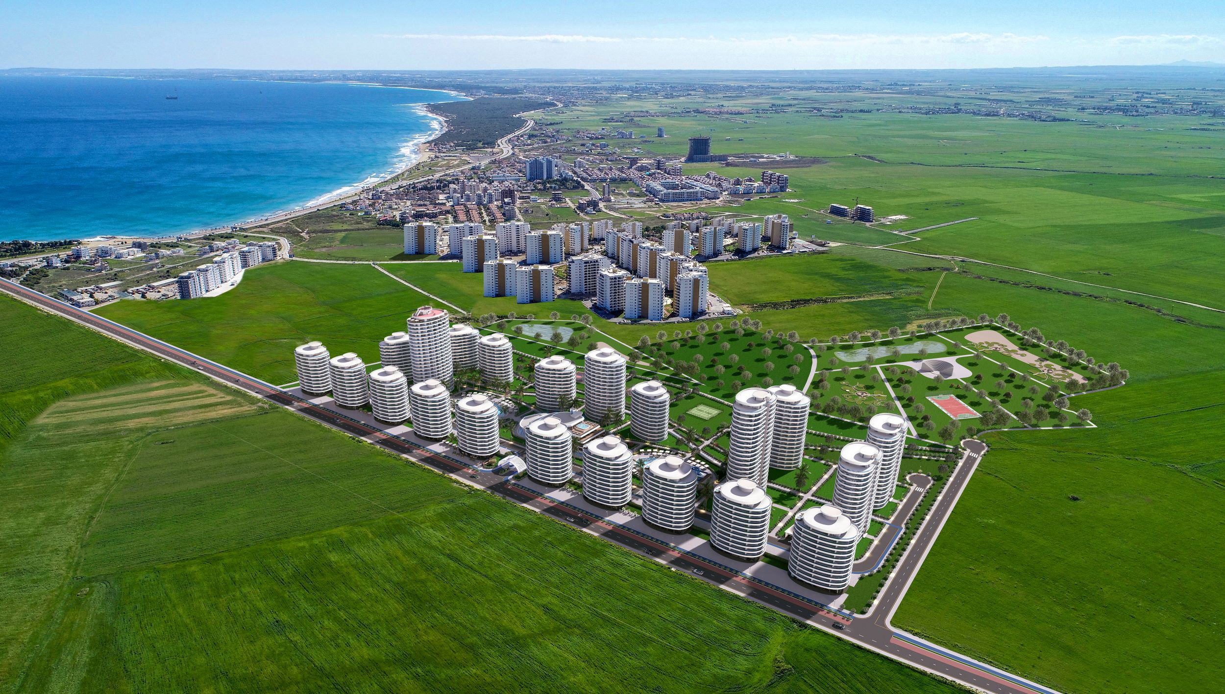 İskele Long Beach, Royal Sun Elite, Denize Yakın 2+1 Daire 